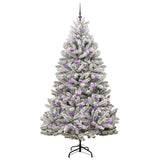 Albero di Natale artificiale con 300 LED Verde e Bianco 210 cm