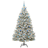Albero di Natale artificiale con 300 LED Verde e Bianco 210 cm