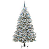 Albero di Natale artificiale con 300 LED Verde e Bianco 210 cm
