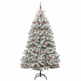 Albero di Natale artificiale con 300 LED Verde e Bianco 240 cm