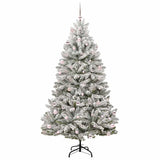 Albero di Natale artificiale con 300 LED Verde e Bianco 240 cm