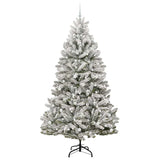 Albero di Natale artificiale con 300 LED Verde e Bianco 240 cm