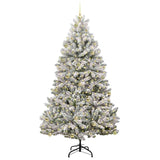 Albero di Natale artificiale con 300 LED Verde e Bianco 240 cm