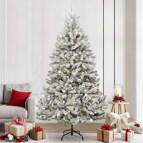 Albero di Natale artificiale con 300 LED Verde e Bianco 240 cm