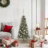 Albero di Natale artificiale con 150 LED Verde 120 cm
