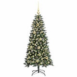 Albero di Natale artificiale con 150 LED Verde 120 cm