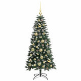 Albero di Natale artificiale con 150 LED Verde 120 cm