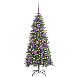 Albero di Natale artificiale con 150 LED Verde 120 cm