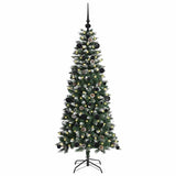 Albero di Natale artificiale con 150 LED Verde 150 cm