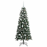 Albero di Natale artificiale con 150 LED Verde 150 cm