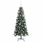 Albero di Natale artificiale con 150 LED Verde 150 cm