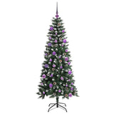 Albero di Natale artificiale con 150 LED Verde 150 cm