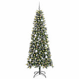 Albero di Natale artificiale con 300 LED Verde 210 cm