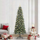 Albero di Natale artificiale con 300 LED Verde 210 cm