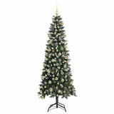 Albero di Natale artificiale con 300 LED Verde 210 cm
