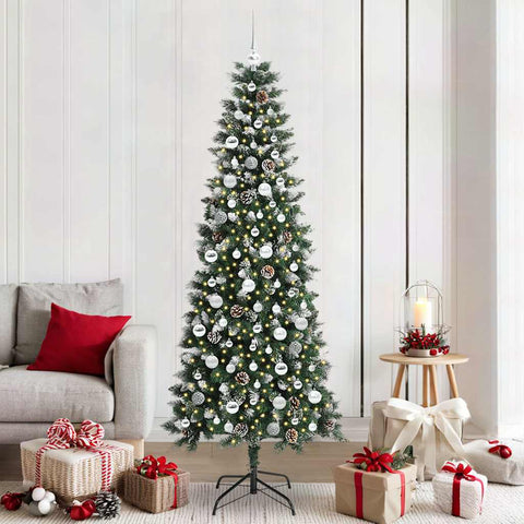 Albero di Natale artificiale con 300 LED Verde 210 cm