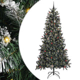 Albero di Natale artificiale con 300 LED Verde 240 cm