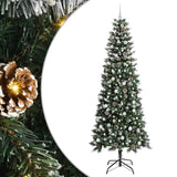 Albero di Natale artificiale con 300 LED Verde 240 cm