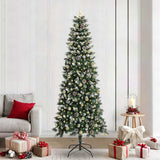 Albero di Natale artificiale con 300 LED Verde 240 cm