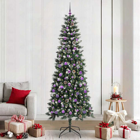 Albero di Natale artificiale con 300 LED Verde 240 cm