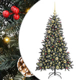 Albero di Natale artificiale con 150 LED Verde 120 cm