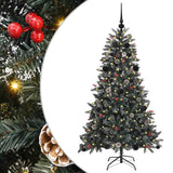 Albero di Natale artificiale con 150 LED Verde 150 cm