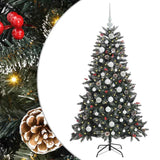 Albero di Natale artificiale con 150 LED Verde 150 cm