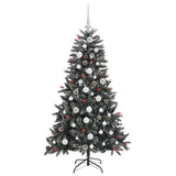 Albero di Natale artificiale con 150 LED Verde 150 cm