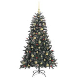 Albero di Natale artificiale con 150 LED Verde 150 cm