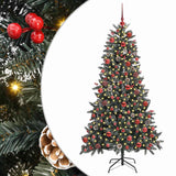 Albero di Natale artificiale con 300 LED Verde 180 cm