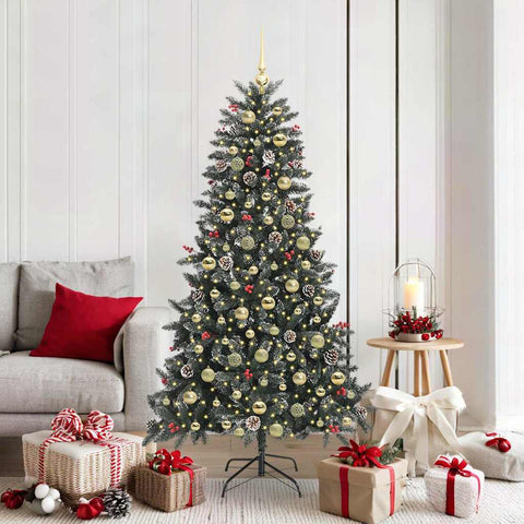Albero di Natale artificiale con 300 LED Verde 180 cm