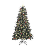Albero di Natale artificiale con 300 LED Verde 180 cm