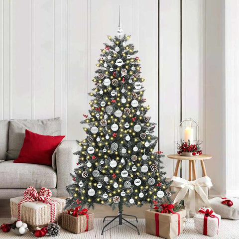 Albero di Natale artificiale con 300 LED Verde 180 cm