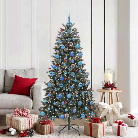 Albero di Natale artificiale con 300 LED Verde 180 cm