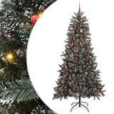Albero di Natale artificiale con 300 LED Verde 210 cm