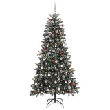 Albero di Natale artificiale con 300 LED Verde 210 cm