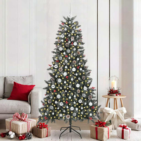 Albero di Natale artificiale con 300 LED Verde 210 cm
