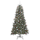 Albero di Natale artificiale con 300 LED Verde 210 cm
