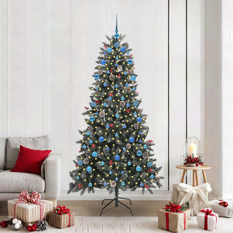 Albero di Natale artificiale con 300 LED Verde 210 cm