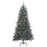 Albero di Natale artificiale con 300 LED Verde 210 cm