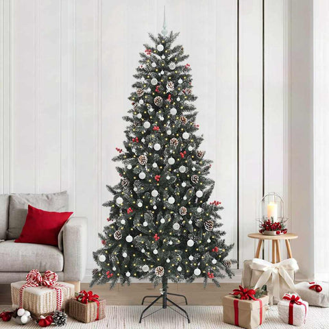 Albero di Natale artificiale con 300 LED Verde 240 cm