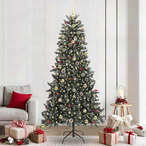 Albero di Natale artificiale con 300 LED Verde 240 cm