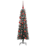 Albero di Natale artificiale con 150 LED Verde 150 cm