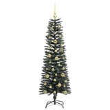 Albero di Natale artificiale con 150 LED Verde 150 cm