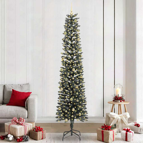 Albero di Natale artificiale con 300 LED Verde 240 cm