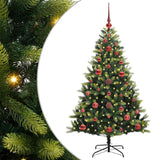 Albero di Natale Artificiale Pieghevole 150 LED Verde 120 cm