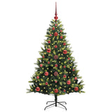 Albero di Natale Artificiale Pieghevole 150 LED Verde 120 cm