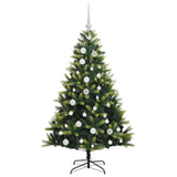 Albero di Natale Artificiale Pieghevole 150 LED Verde 120 cm
