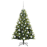 Albero di Natale Artificiale Pieghevole 150 LED Verde 120 cm