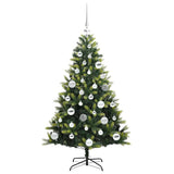 Albero di Natale Artificiale Pieghevole 150 LED Verde 120 cm